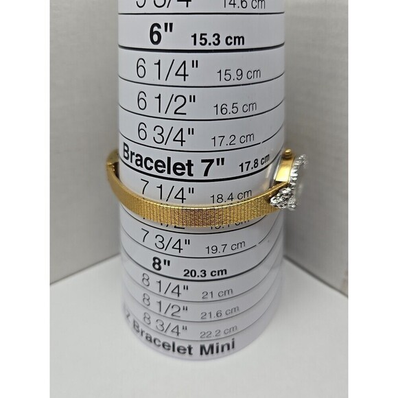 Vintage Helbros HE2380 Womens Dress Watch New Battery Diamond Accent Gold Tone main image 6